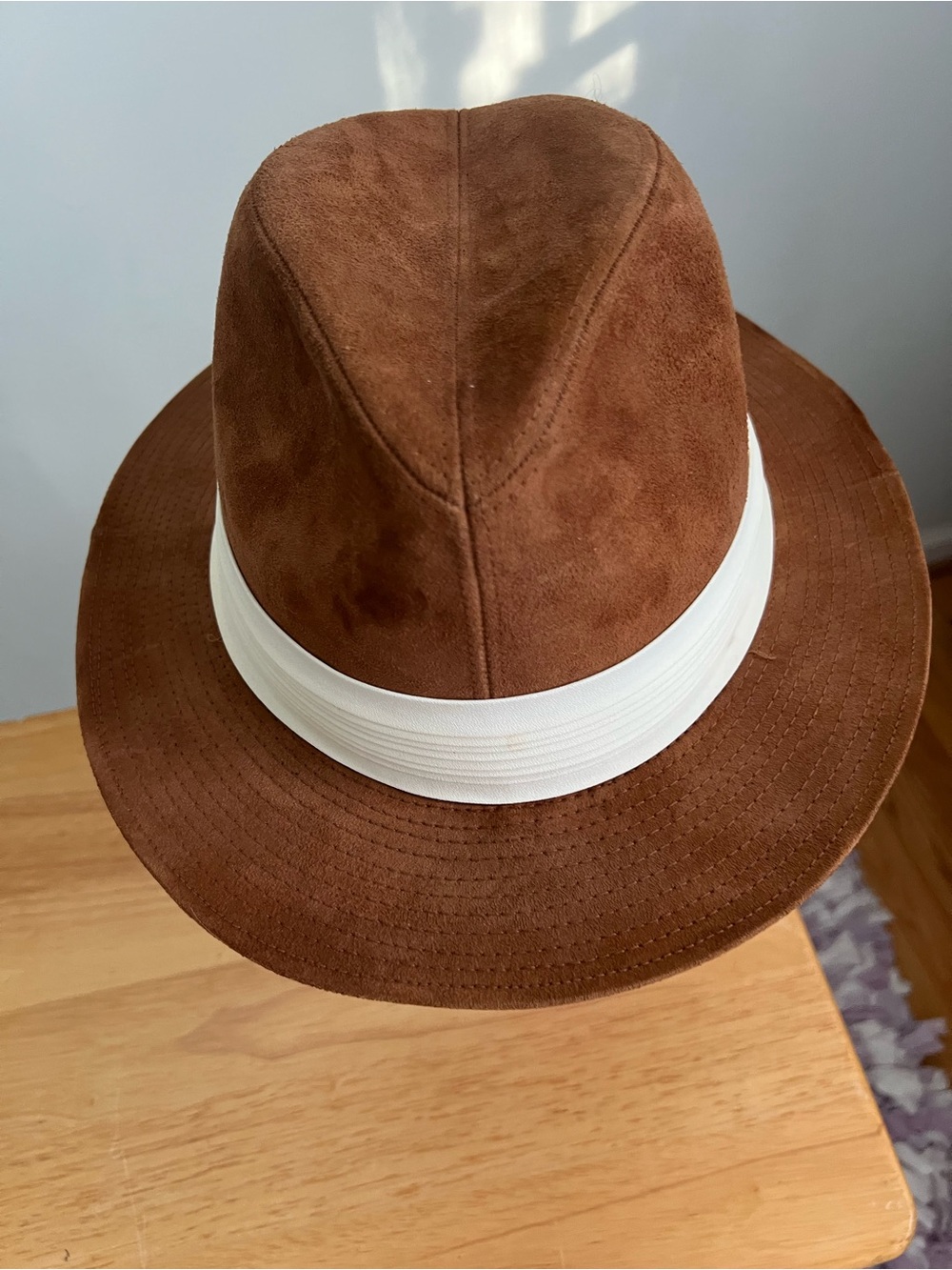 Vintage 84 Dobbs Fifth Avenue NY Men’s Suede Ginger Hat Size 71/8